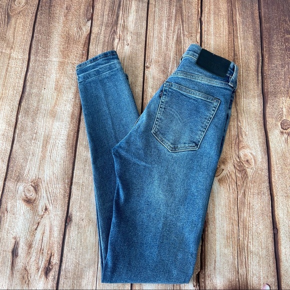 Levi’s SLIVER HIGH RISE SKINNY JEANS Stretch denim Ankle Length Size 25 x 30 - Picture 9 of 15